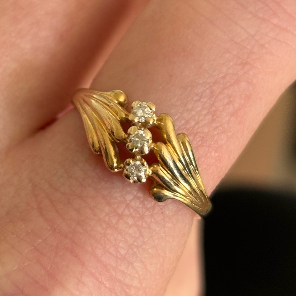 14k Gold Diamond Ring